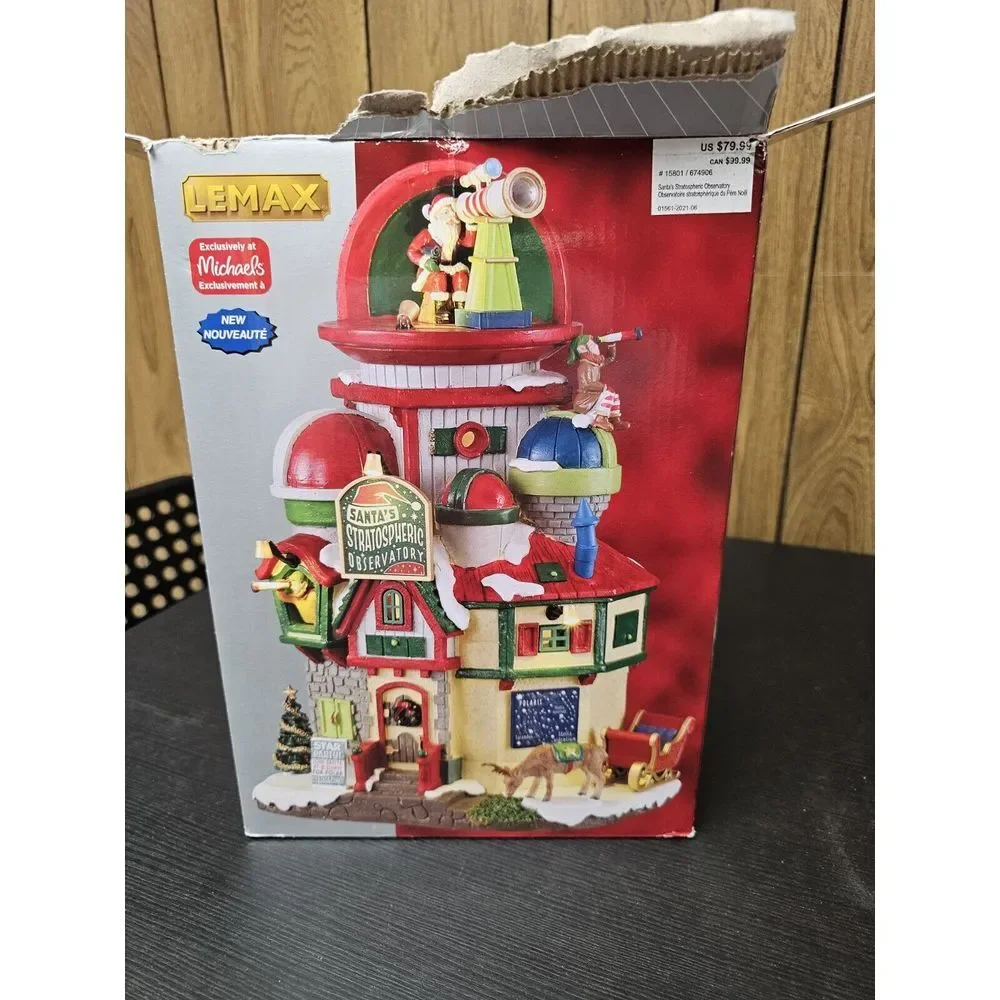 Lemax 2022 Christmas Village Santa's Stratospheric Observatory, Lighted‎ READ